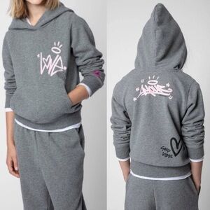 Zadig & Voltaire Spencer Graphic Sweatshirt Grey
